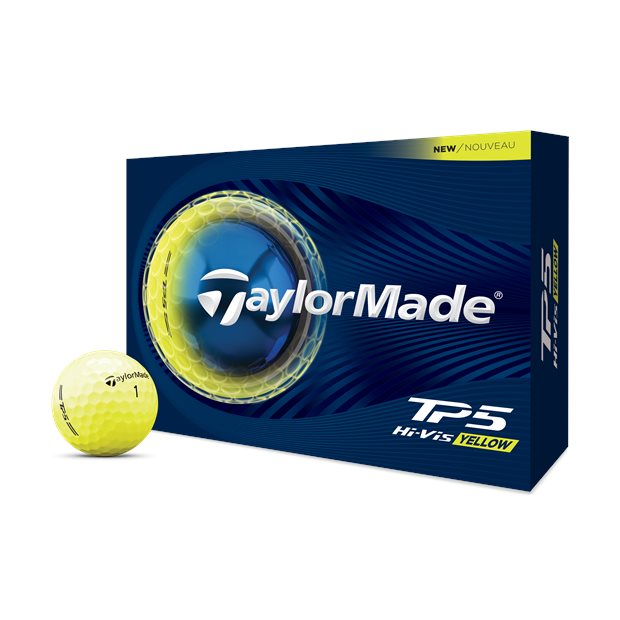 TaylorMade TP5 Tour Golf Balls - Yellow