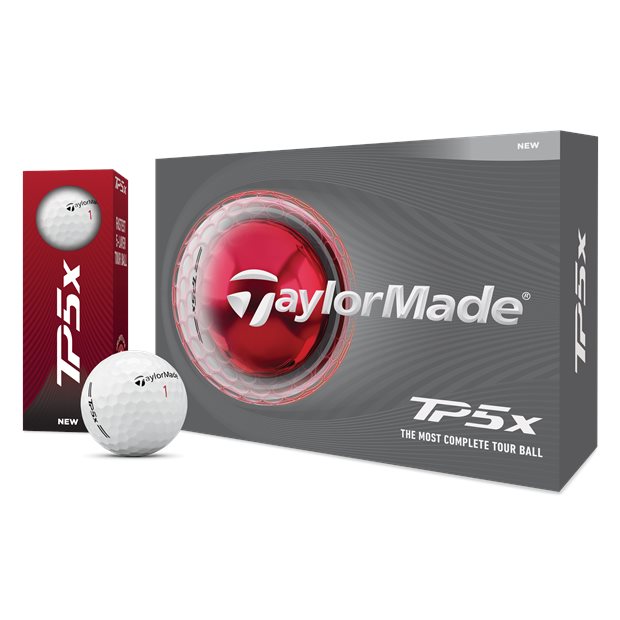 TaylorMade TP5x Tour Golf Balls - White