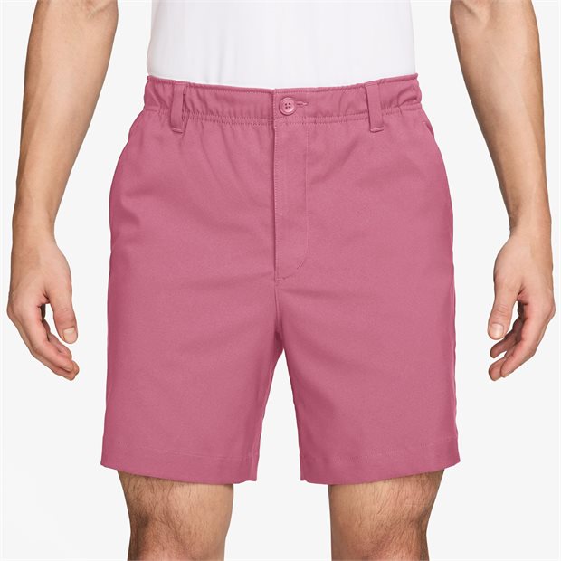 Nike Dri-Fit Velocity 7 Inch Flat Front Shorts - Peony/Wolf Grey - Size: 34w