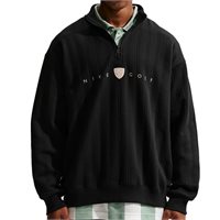 View Nike Therma-Fit Fairway Fresh Oversized 1/2 Zip Outerwear Black/Limestone