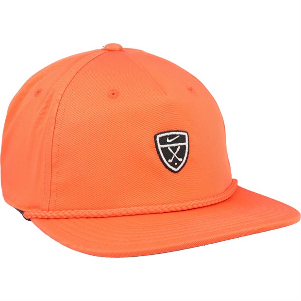 Nike Pro US Par 5 Black Shield Hat - Turf Orange/Anthracite - Size: M