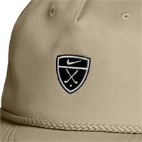 View Nike Pro US Par 5 Black Shield Golf Hat Limestone/Anthracite