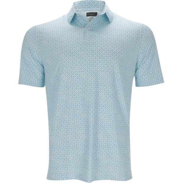 Greg Norman Shark Tail Mirage Polo Shirt - Turquoise Sea - Size: XL