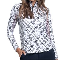 IBKUL Tony Print Mock Neck Top