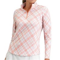 IBKUL Tony Print Mock Neck Top