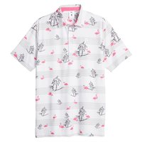 View Puma PTC Print Shirt White Glow/Charming Pink