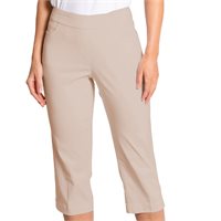 View Slimsation Pull-On Wide Band Full-Length Pants Stone