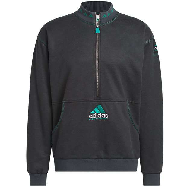 Adidas EQT 1/4 Zip Sweater - Black - Size: S