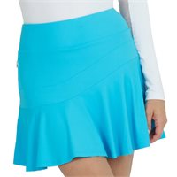 IBKUL Solid Flounce Skort