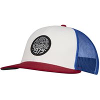View TaylorMade Carlsbad Trucker Golf Hat Red/White/Blue