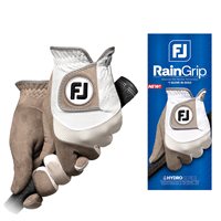 View FootJoy Rain Grip Golf Glove White/Gray
