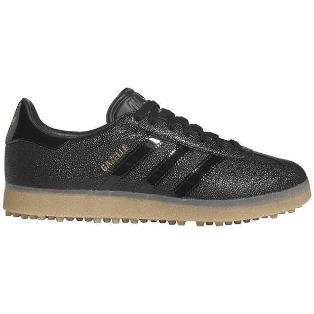 Adidas Gazelle Spikeless Golf Shoes - Core Black/Gum4 - Size: 10.5 M