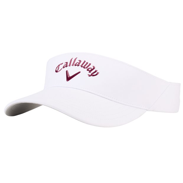 Callaway Liquid Metal Ladies Visor - White/Red