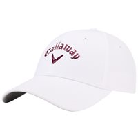 View Callaway Liquid Metal Golf Hat White/Red Plum
