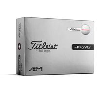 View Titleist Pro V1x Left Dash AIM Performance Golf Ball Red
