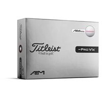View Titleist Pro V1x Left Dash AIM Performance Golf Ball Pink