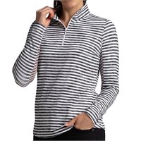 IBKUL Landon Stripe II Print Mock Neck