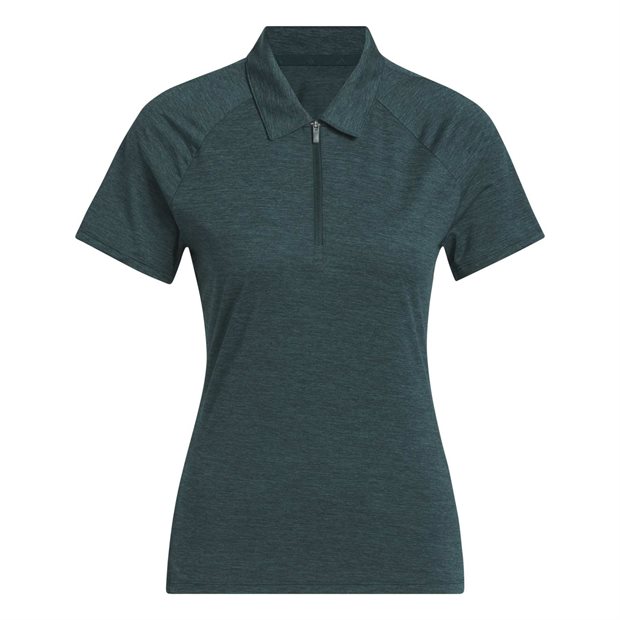 Adidas Ultimate365 Solid Twistknit Ladies Polo Shirt - Aurora Ivy/Preloved Teal - Size: M