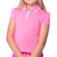 Lucky In Love Girl's Pleated 1/4 Zip