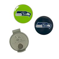 View Team Effort NFL Hat Clip and Ball Marker Set Ball Marker Seattle Seahawks