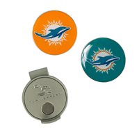 View Team Effort NFL Hat Clip and Ball Marker Set Ball Marker Miami Dolphins