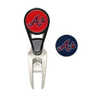 View Team Effort MLB CVX Repair Tool Ball Marker Atlanta Braves