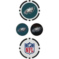View Team Effort NFL Set Ball Marker Philadelphia Eagles