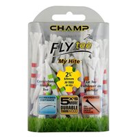 View Champ My Hite Golf Tees White/Stripe Mix