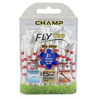 View Champ My Hite Golf Tees White/Red Stripes