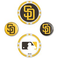 View Team Effort MLB Set Ball Marker San Diego Padres