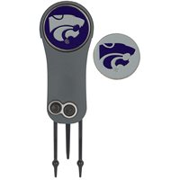 View Team Effort NCAA Switchblade Repair Tool Ball Marker Kansas State Wildcats