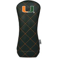 View Prg Americas NCAA Quilt Stitch Headcover Miami Hurricanes
