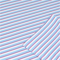 View FootJoy Tie Stripe Lisle Previous Season Apparel Style Shirt Air Blue/White/Magenta