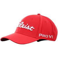 View Titleist Tour Performance 25 Golf Hat Red/White