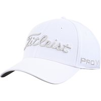 View Titleist Tour Performance 25 Golf Hat White/Gray
