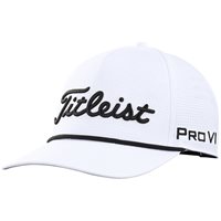 View Titleist Tour Rope Golf Hat White/Black