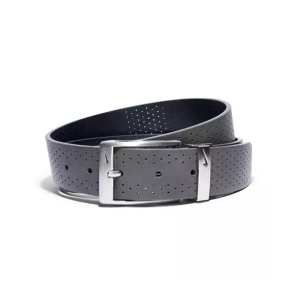 Nike Perforated Reversible Ultralight Buckle Belt - Grey/Black - Size: XL