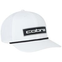 View Cobra Tour Tech Rope 26 Golf Hat White/Black