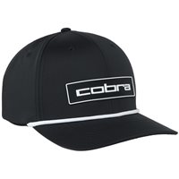 View Cobra Tour Tech Rope 26 Golf Hat Black/White