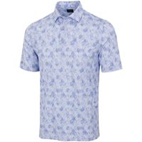 Greg Norman ML75 Mosaic Medallion Polo Shirt - Lilac Sky - Size: L