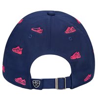 View Nike Club CB Shoe Golf Hat College Navy/Hot Lava