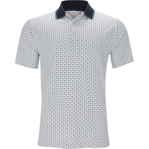Ben Hogan Martini Conversational Polo Shirt - Bright White - Size: M