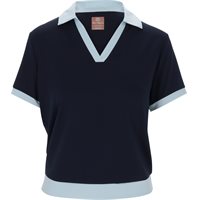Ben Hogan Waist Length Ladies Polo Shirt - Peacoat - Size: XS