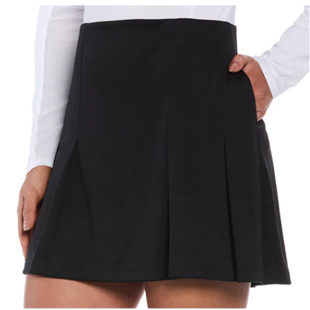 Ben Hogan 16 Inch Contemporary Pleat Ladies Skort - Caviar - Size: S