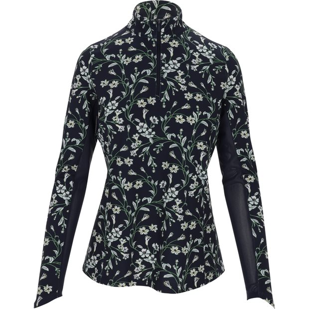 Ben Hogan Nouveau Floral Print Sun Protection Top Ladies Pullover - Peacoat - Size: M
