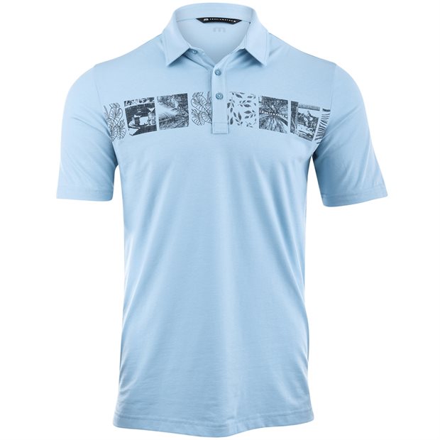 TravisMathew Performance Jersey Cruise Polo Shirt - Forgetmenot - Size: M