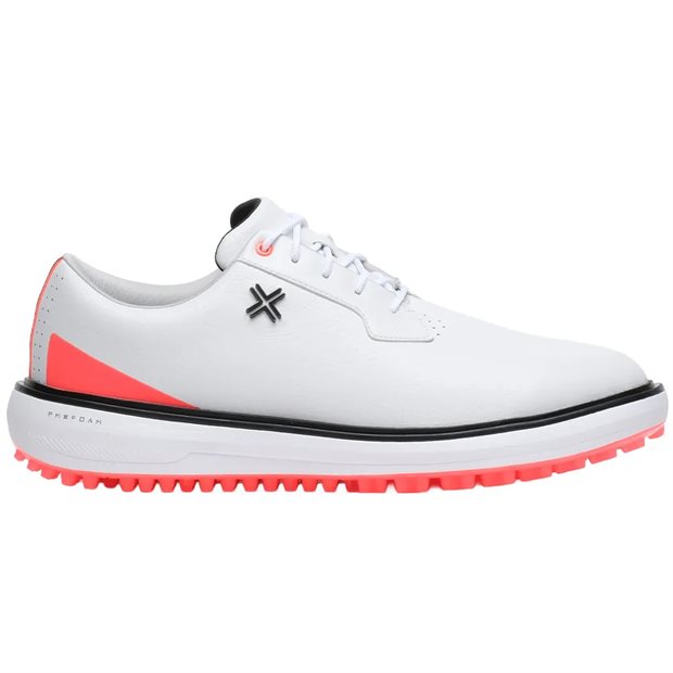 Payntr Reserve Classic SL Spikeless Golf Shoes - White/Blaze/Black - Size: 11.5 M