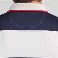 View Puma CLOUDSPUN Rugby Shirt Warm White/Deep Navy/Candy Apple