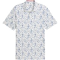 Puma MATTR Lighthouse Polo Shirt - Warm White/Deep Navy/Candy Apple - Size: L