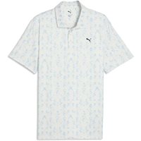 View Puma CLOUDSPUN Argyle Bloom Shirt Warm White/Team Light Blue